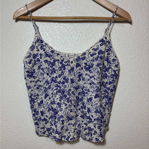 Intimately by Free People Kora Printed Camisole Size XS | key hole | scalloped | - Picture 1 of 4